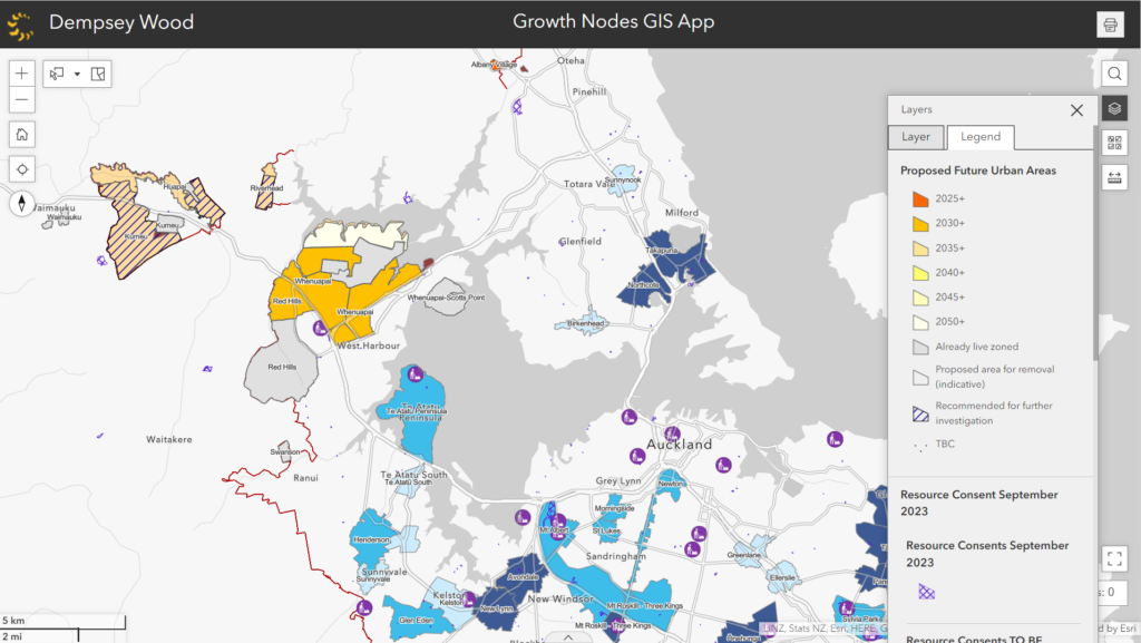 Dempsey Wood Growth Node GIS App